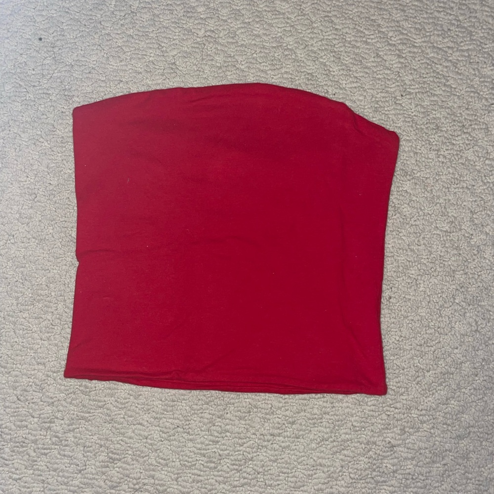 RED BRANDY MELVILLE JENNY TUBE TOP